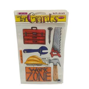 EKSuccess Sticko Tiny Giants Vellum Sticker Work Zone Fathers Day Tools Sticker